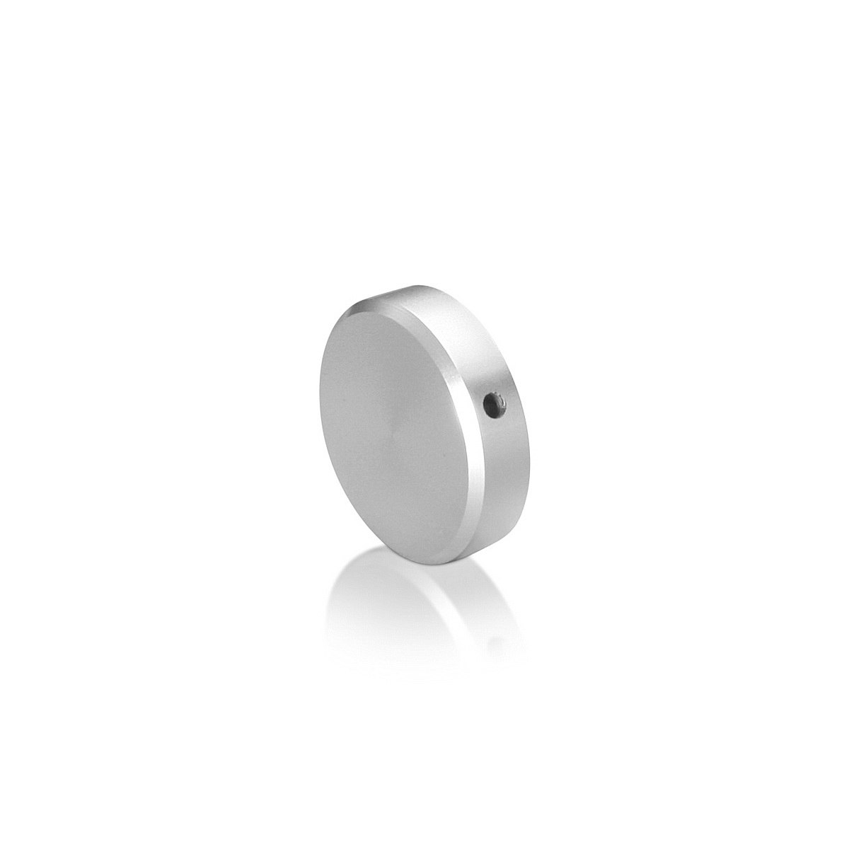 1/4-20 Threaded Locking Caps Diameter. 1'', Height 1/4'', Clear Anodized Aluminum [Required Material Hole Size: 5/16'']
