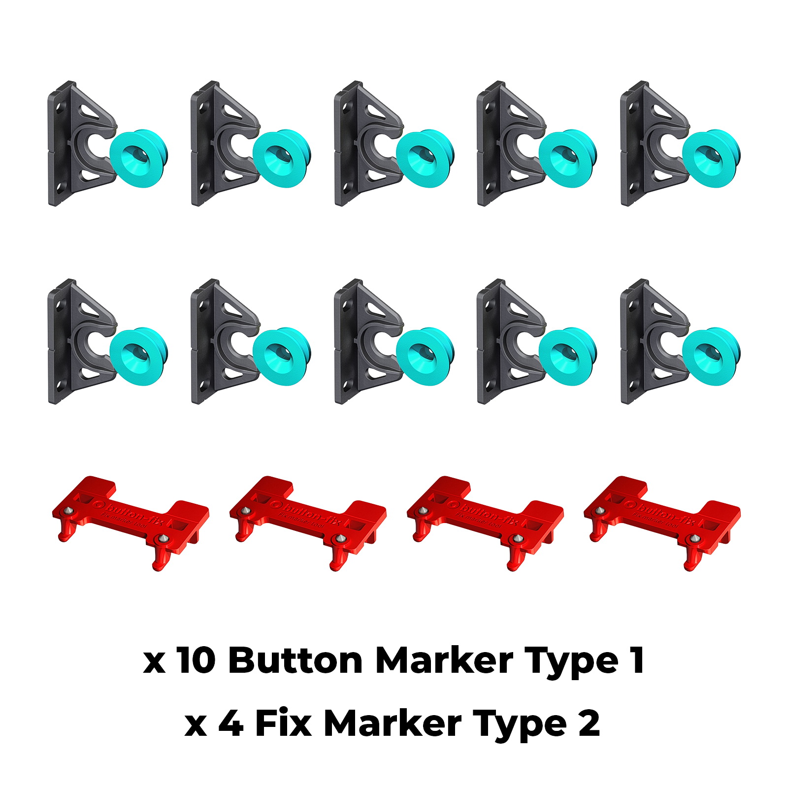Button Fix Type 2 Bath Panel Kit 10 Brackets with New Upgraded Buttons and 4 Marker Tools