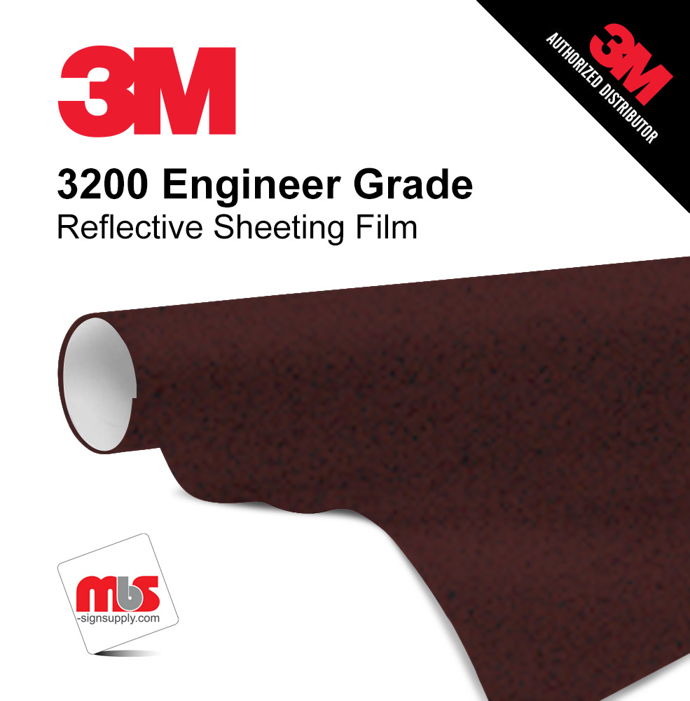 30'' x 50 Yards 3M™ 3200 Engineer Grade Sheeting Gloss Brown 7 year Unpunched 7 Mil Graphic Vinyl Film (Color Code 079)