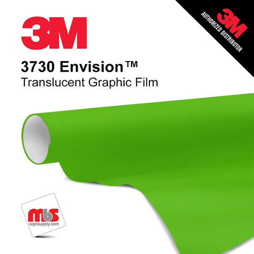 48'' x 10 Yards 3M™ 3730 Envision™ Matte Brilliant 7 year Unpunched 2 Mil Cast Graphic Vinyl Film (Color Code 106)