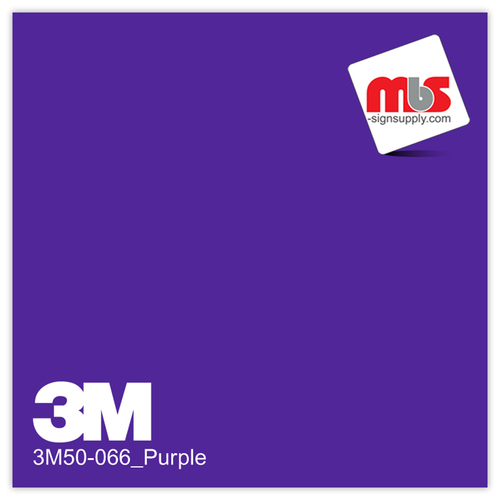 30'' x 50 Yards 3M™ Series 50 Scotchcal Gloss Purple 5 Year Punched 3 Mil Calendered Graphic Vinyl Film (Color Code 066)