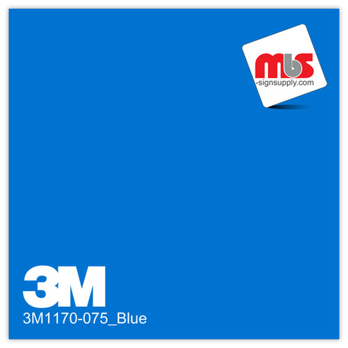 15'' x 10 Yards 3M™ 1170 ElectroCut™ Gloss Blue 7 year Punched 2 Mil Cast Graphic Vinyl Film (Color Code 075)