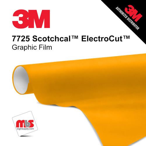 15'' x 10 Yards 3M™ 7725 Scotchcal™ ElectroCut™ Gloss Apricot 8 year Unpunched 2 Mil Cast Graphic Vinyl Film (Color Code 064)