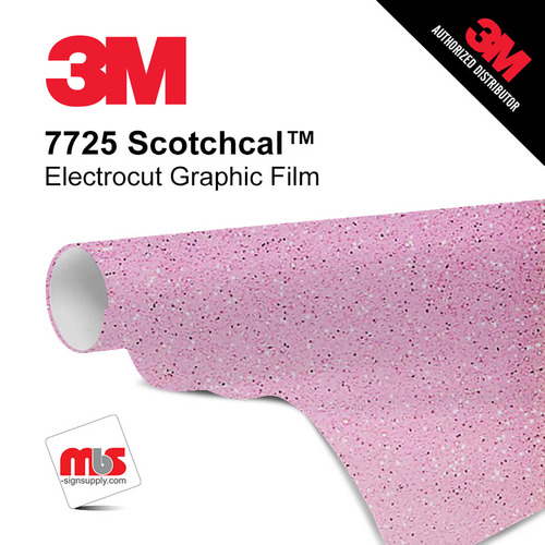 15'' x 10 Yards 3M™ 7725 Scotchcal™ ElectroCut™ Matte Frosted Rose 8 year Unpunched 3.2 Mil Cast Graphic Vinyl Film (Color Code 323)