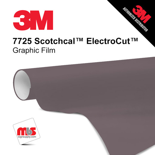 15'' x 10 Yards 3M™ 7725 Scotchcal™ ElectroCut™ Gloss Putty 8 year Punched 2 Mil Cast Graphic Vinyl Film (Color Code 059)