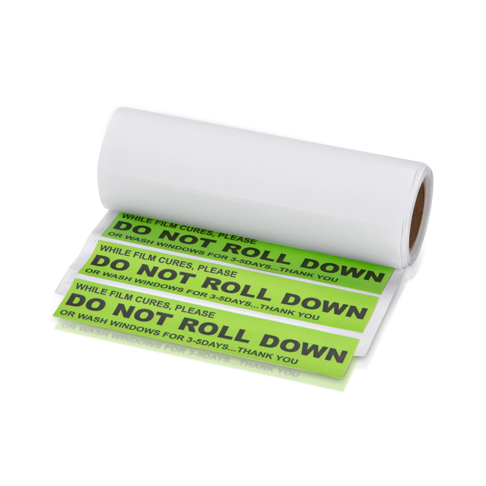 Green ''DO NOT ROLL DOWN'' Sticker for Window Switches