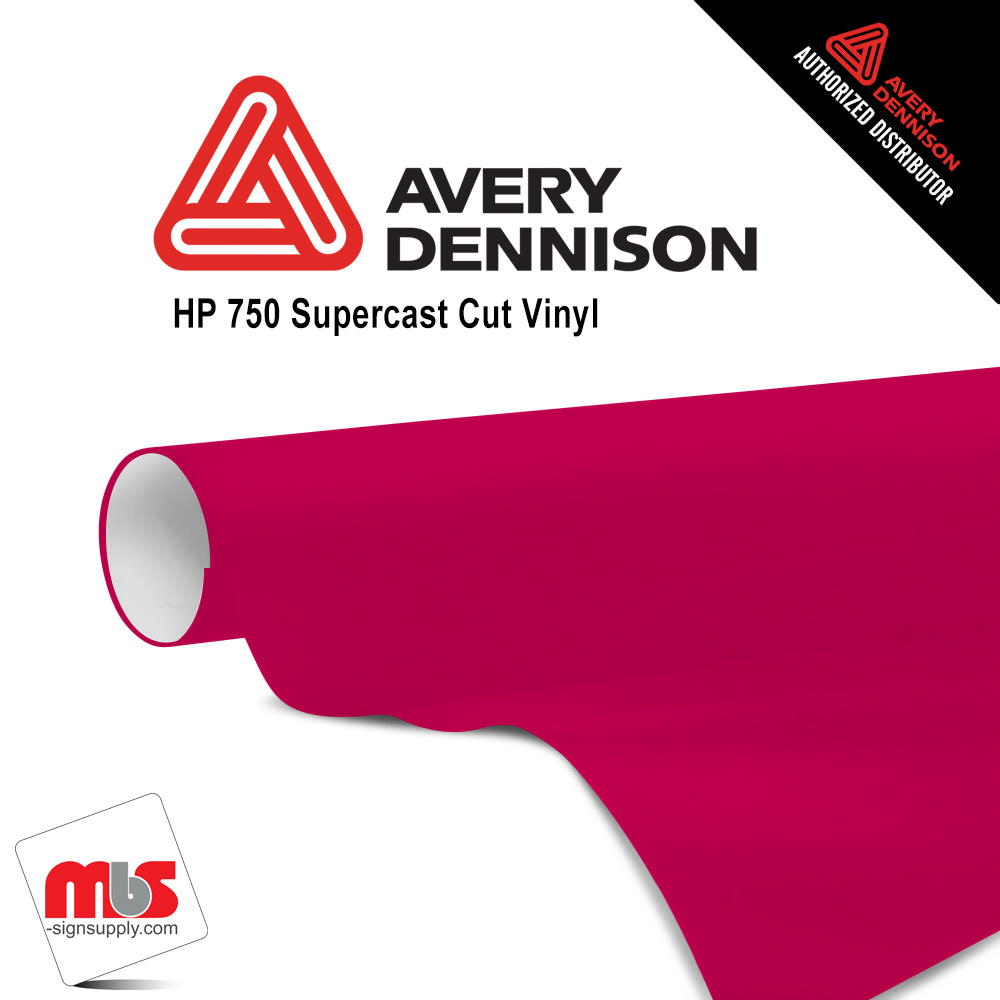 12'' x 50 yards Avery HP750 High Gloss Blush 6 year Long Term Unpunched 3.0 Mil Calendered Cut Vinyl (Color Code 519)