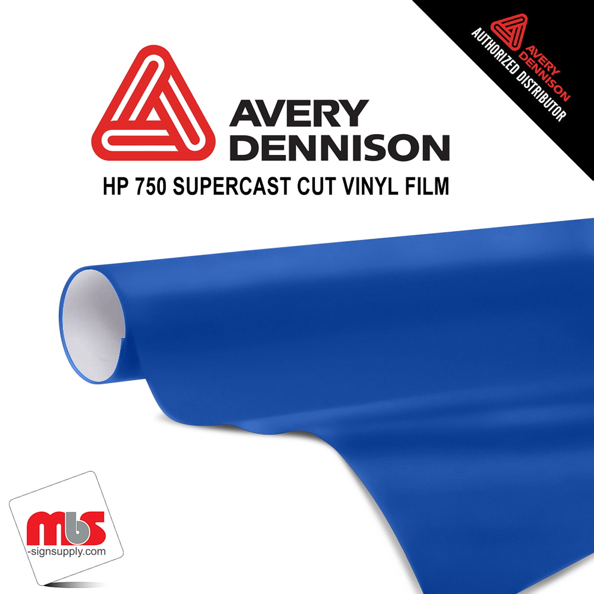 12'' x 50 yards Avery HP750 High Gloss Byzantine Blue 6 year Long Term Unpunched 3.0 Mil Calendered Cut Vinyl (Color Code 659)