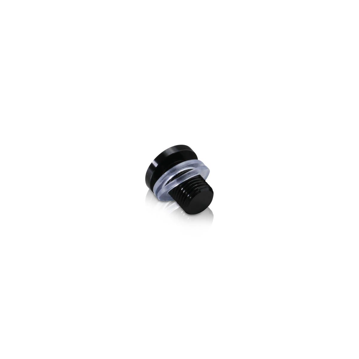 AL16-12B Head replacement for Mbs-Standoffs 5/8'' Diameter x 1/2'' Barrel Length, Aluminum Black Anodized Finish Standoffs (Includes 2 Silicone Washers).