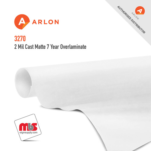 48'' x 50 Yard Roll - Arlon 3270 2 Mil Cast Matte 7 Year Overlaminate