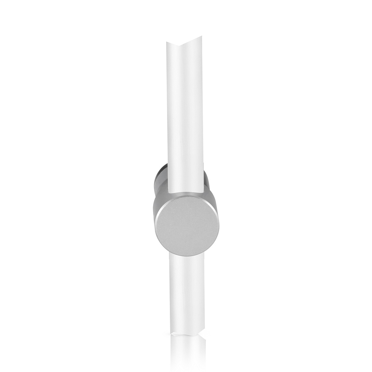 Pivoting Edge Support - Up to 3/8'' - Single Sided - Edge Grip - Aluminum Clear Anodized - For 3/8'' Diameter Rod