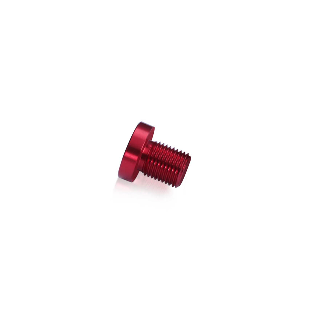 AS16-12RD Head replacement for Mbs-Standoffs 5/8'' Diameter x 1/2'' Barrel Length, Aluminum Chery Red Finish Standoffs (No Washer).