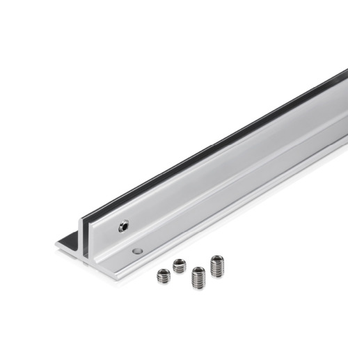 6'' Length Aluminum Polished Direct Sign Mounts for 1/8'' Substrate