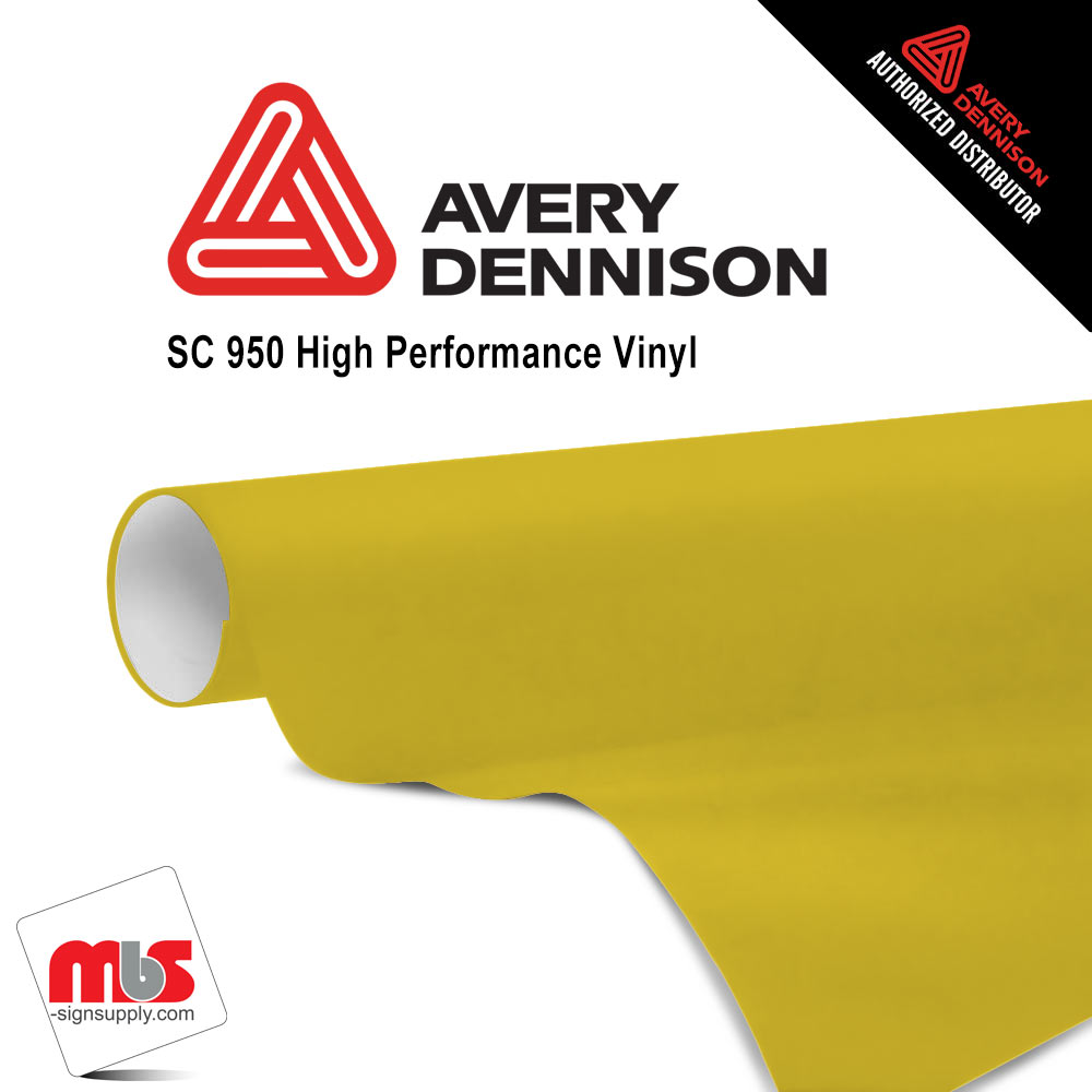 12'' x 50 yards Avery SC950 Gloss Rubber Duckie 8 year Long Term Unpunched 2.0 Mil Cast Cut Vinyl (Color Code 225)