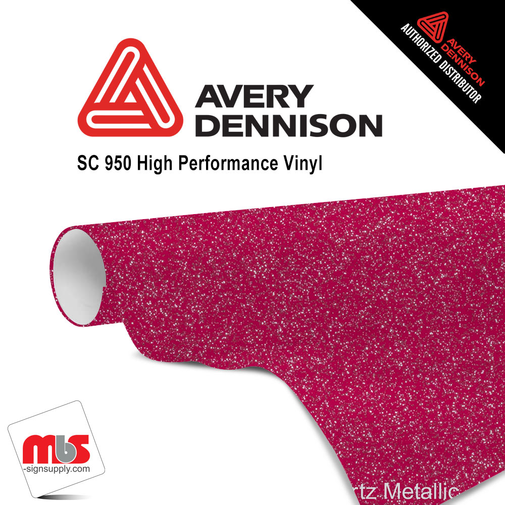 12'' x 50 yards Avery SC950 Gloss Ultra Rose Quartz Metallic 5 year Long Term Unpunched 2.0 Mil Metallic Cut Vinyl (Color Code 585)