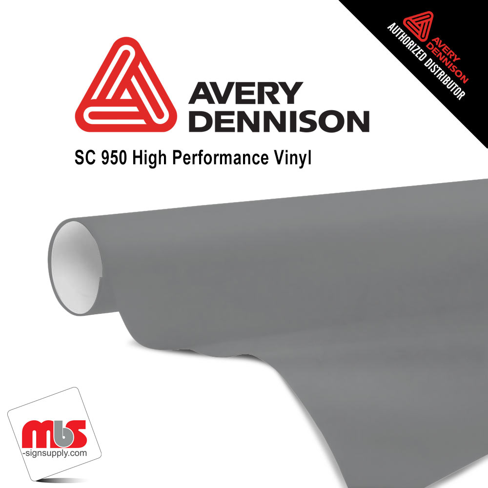 12'' x 50 yards Avery SC950 Gloss Slate Gray 8 year Long Term Unpunched 2.0 Mil Cast Cut Vinyl (Color Code 830)