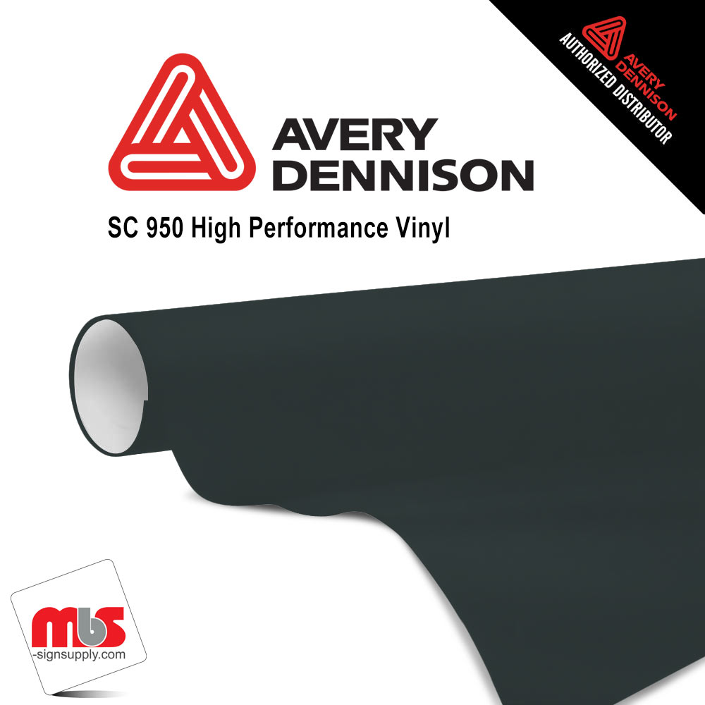 15'' x 10 yards Avery SC950 Gloss Battleship Grey 8 year Long Term Punched 2.0 Mil Cast Cut Vinyl (Color Code 870)