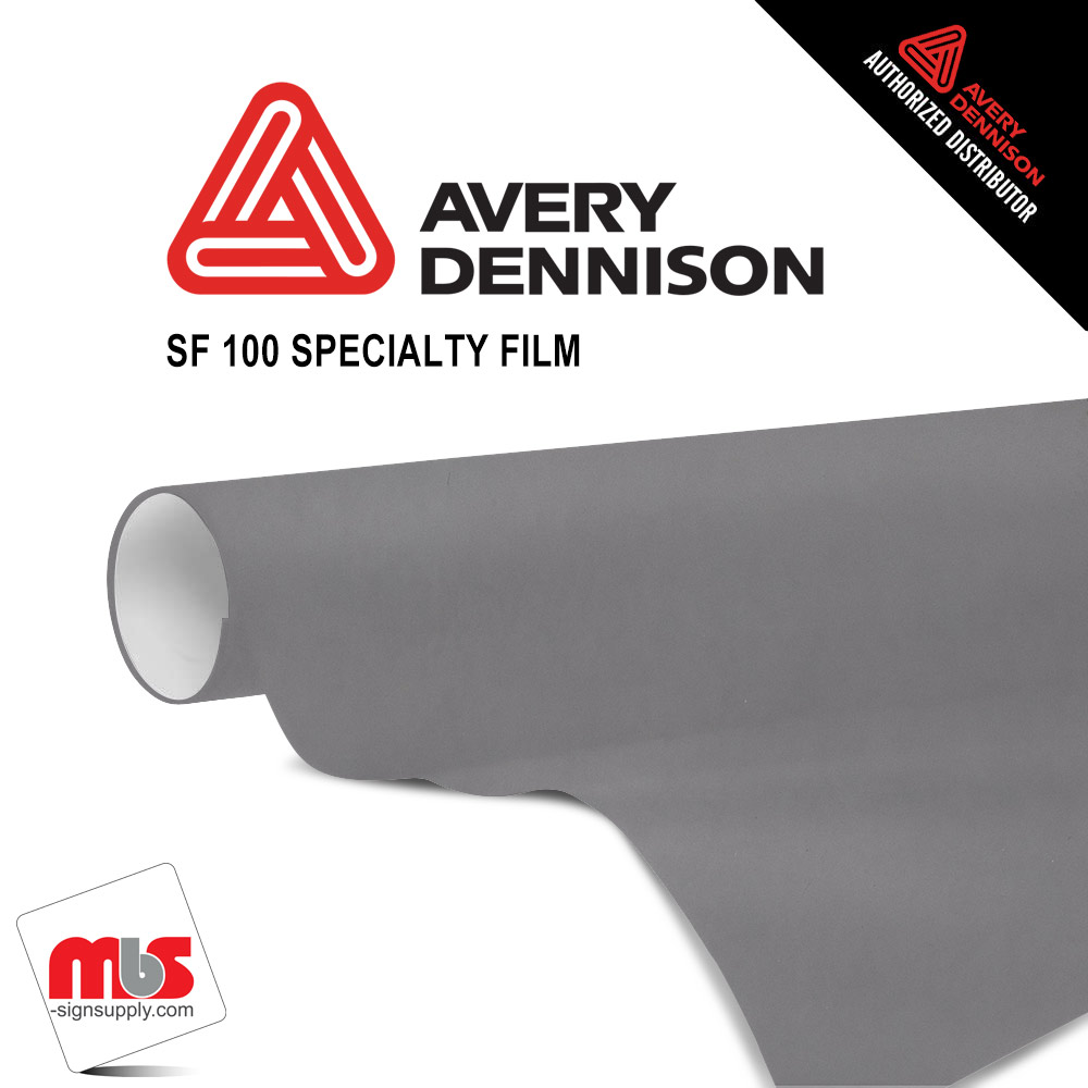 53'' x 10 yards Avery SF100 Chrome Black 3 year Long Term Unpunched 5.7 MIL Conform Chrome Wrap Vinyl (Color Code 196)