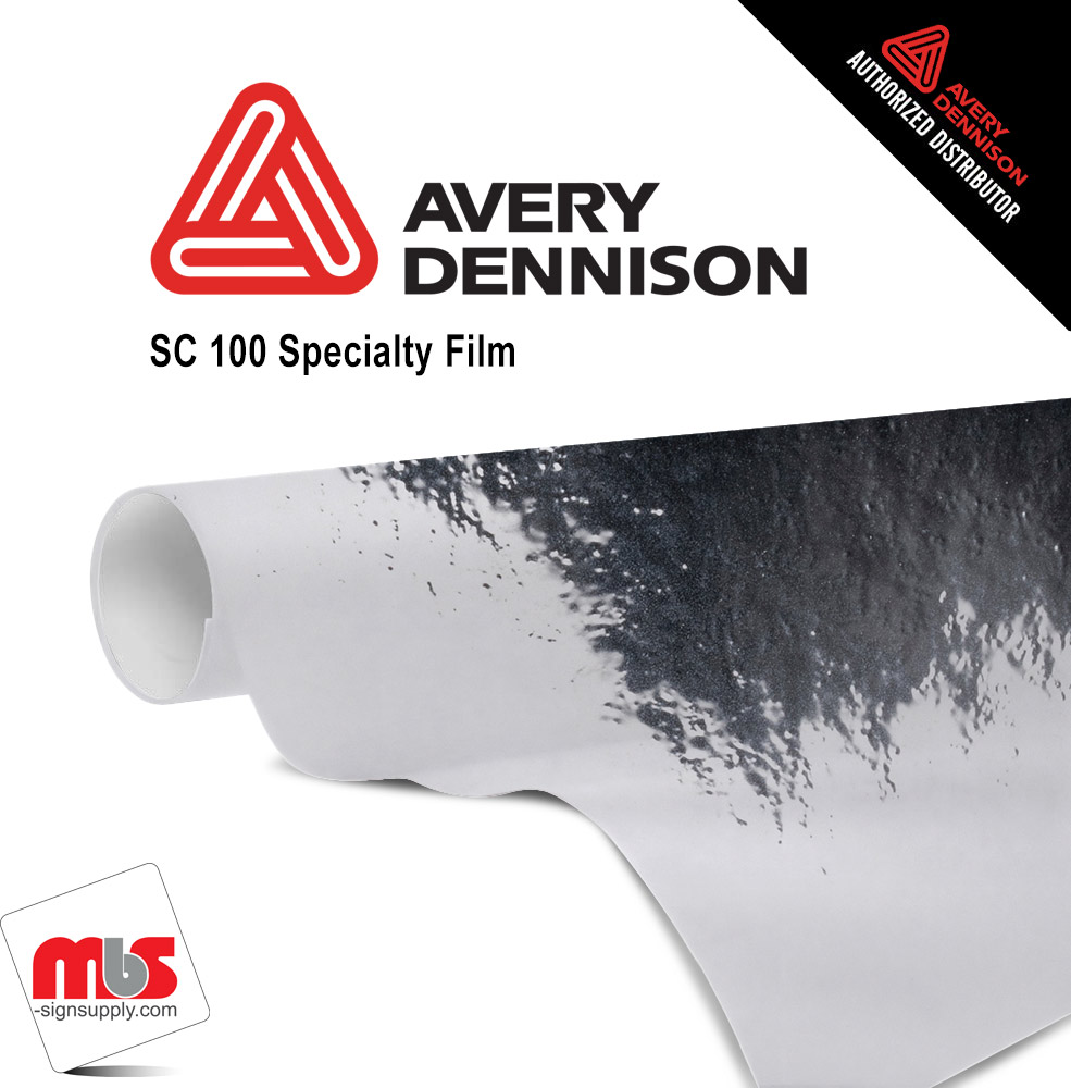 53'' x 25 yards Avery SF100 Chrome Silver 3 year Long Term Unpunched 5.7 MIL Conform Chrome Wrap Vinyl (Color Code 843)