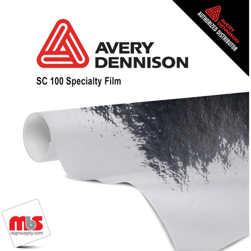 53'' x 5 yards Avery SF100 Chrome Silver 3 year Long Term Unpunched 5.7 MIL Conform Chrome Wrap Vinyl (Color Code 843)