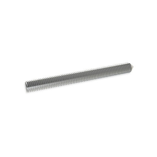 1/4'' Diameter X 5'' Long, Aluminum 1/4-20 Threaded Stud (1 End Flat - 1 End Conical)