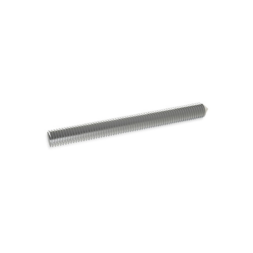 5/16'' Diameter X 4'' Long, Aluminum 5/16-18 Threaded Stud (1 End Flat - 1 End Conical)