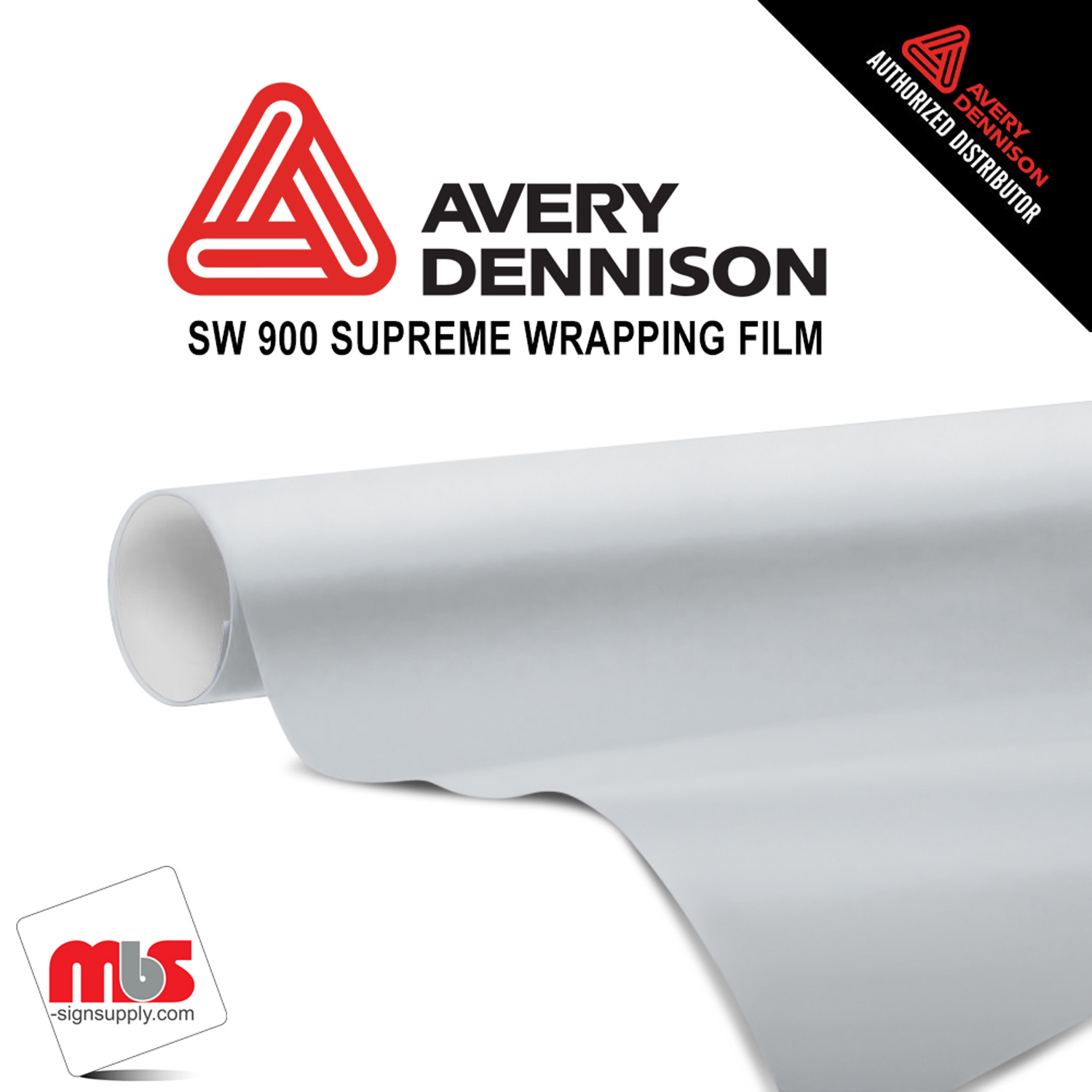 60'' x 25 yards Avery SW900 Gloss White 5 year Long Term Unpunched 3.2 Mil Wrap Vinyl (Color Code 101)