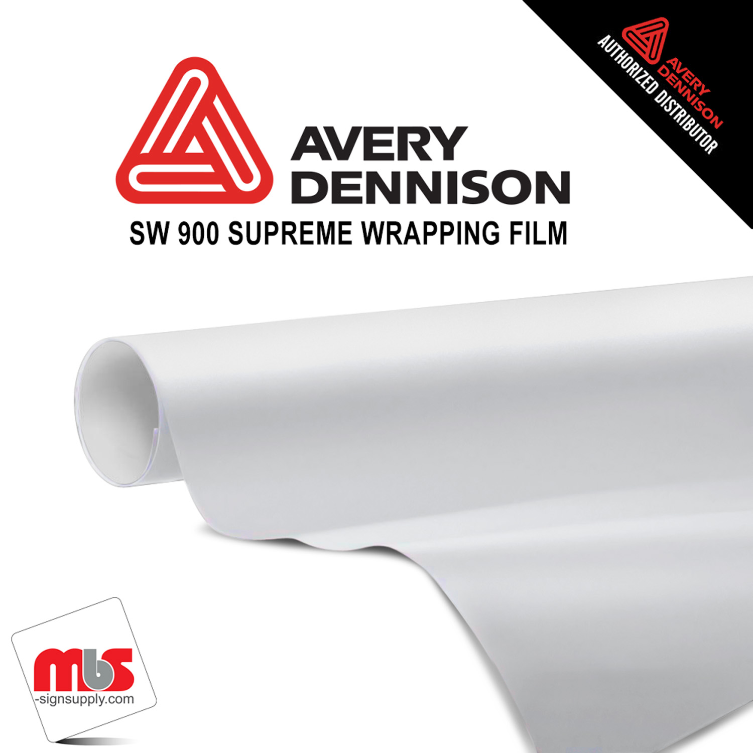 60'' x 5 yards Avery SW900 Matte White 12 year Long Term Unpunched 3.2 Mil Wrap Vinyl (Color Code 102)