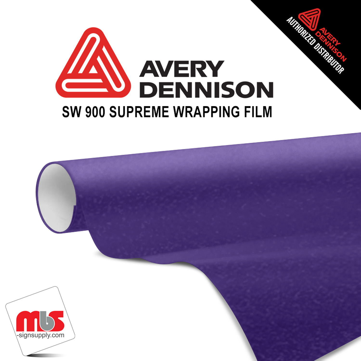 60'' x 25 yards Avery SW900 Diamond Purple 5 year Long Term Unpunched 3.2 Mil Wrap Vinyl (Color Code 587)