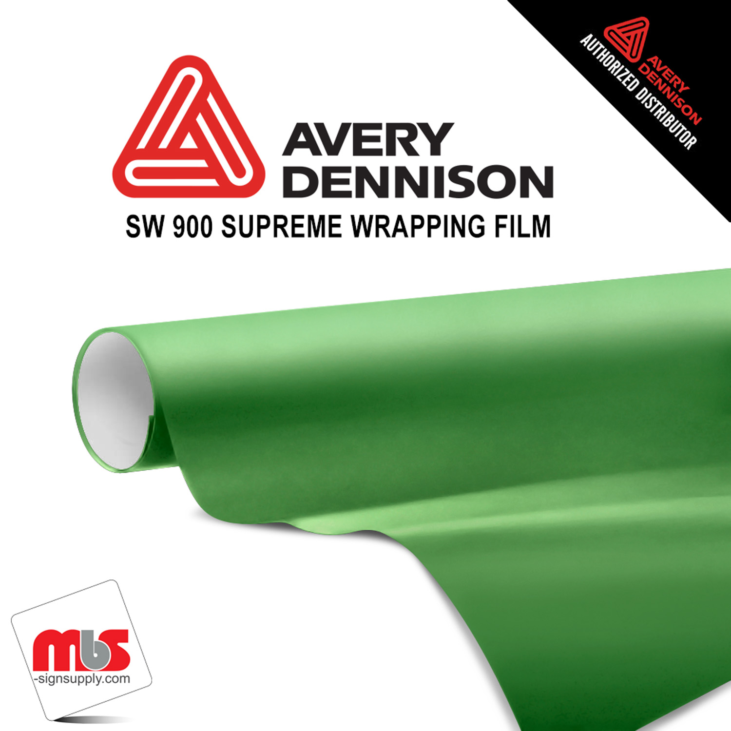 60'' x 25 yards Avery SW900 Matte Metallic Apple Green 5 year Long Term Unpunched 3.2 Mil Wrap Vinyl (Color Code 745)