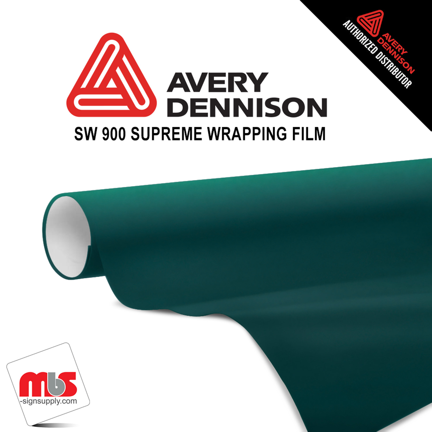 60'' x 25 yards Avery SW900 Pearl Dark Green 5 year Long Term Unpunched 3.2 Mil Wrap Vinyl (Color Code 796)