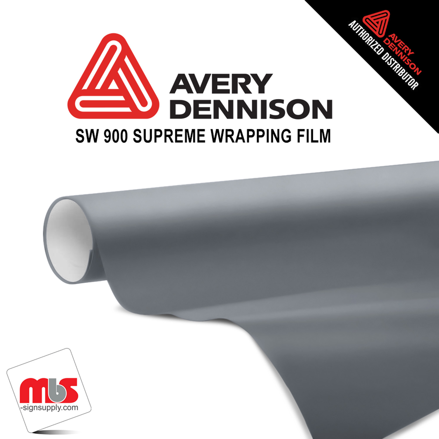 60'' x 25 yards Avery SW900 Matte Dark Grey 10 year Long Term Unpunched 3.2 Mil Wrap Vinyl (Color Code 856)