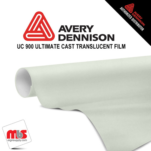 15'' x 10 yards Avery UC900 White 9 Year Long Term Punched 2.1 Mil Diffuser Film (Color Code 101)