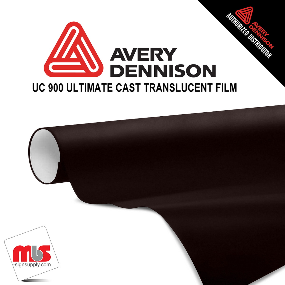 15'' x 10 yards Avery UC900 Dark Roast 9 Year Long Term Punched 2.1 Mil Diffuser Film (Color Code 198)