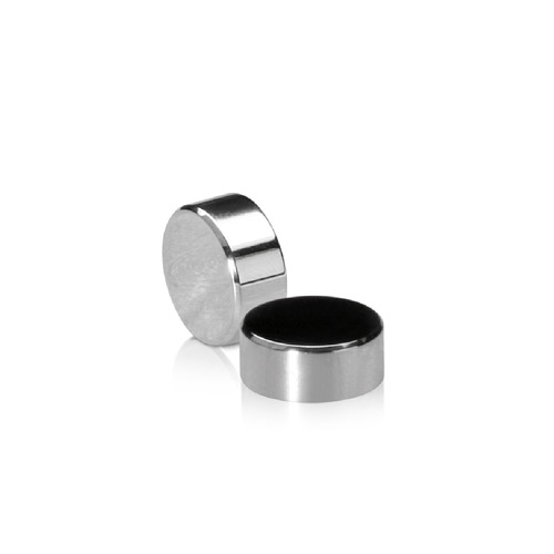 1/4-20 Threaded Caps Diameter: 5/8'', Height: 1/4'', Polished Stainless Steel Grade 304 [Required Material Hole Size: 5/16'']