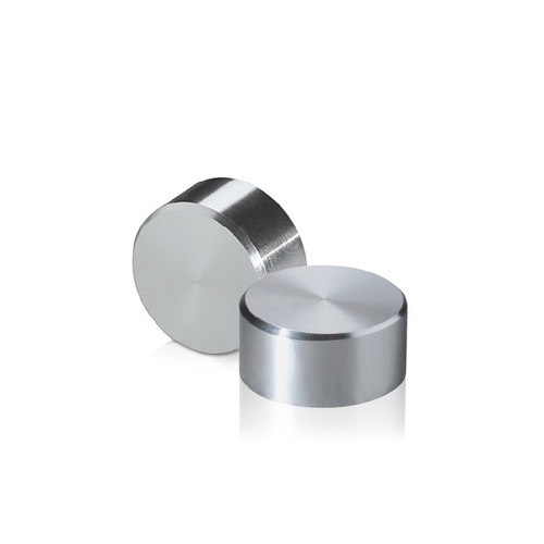 5/16-18 Threaded Caps Diameter: 5/8'', Height: 5/16'', Clear Anodized Aluminum [Required Material Hole Size: 3/8'']