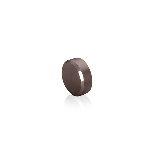 5/16-18 Threaded Locking Caps Diameter: 3/4'', Height: 5/16'', Bronze Anodized Aluminum [Required Material Hole Size: 3/8'']