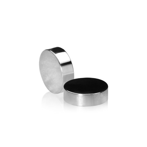 1/4-20 Threaded Caps Diameter: 7/8'', Height: 1/4'', Polished Stainless Steel Grade 304 [Required Material Hole Size: 5/16'']
