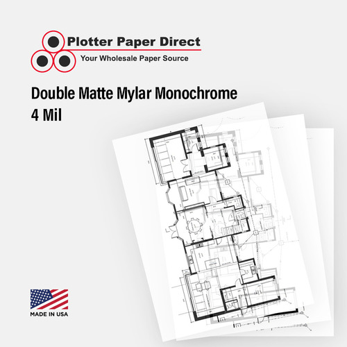 11'' W x 17'' H Cut Sheets - Double Matte Mylar Monochrome (25 Sheets)