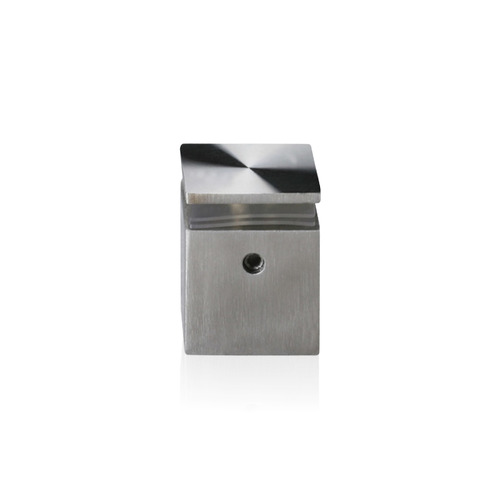 7/8'' x 7/8'' Stainless Steel Square Standoff Satin Brushed Finish (for Outdoor & Indoor) [Required Material Hole Size: 3/8'']