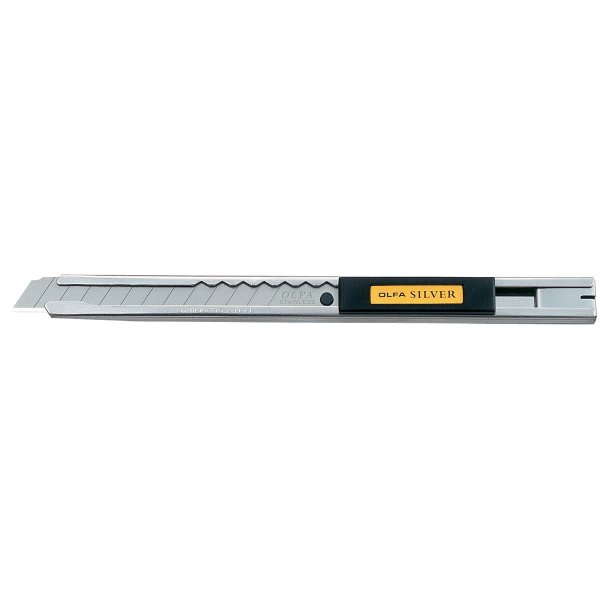 Olfa Heavy Duty Slide Lock Stainless Steel Precision Knife w/ 60 Degree x 9mm Blade