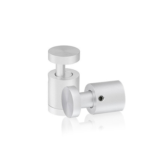 3/4'' Diameter X 3/4'' Barrel Length, Aluminum Clear Anodized Finish. Easy Fasten Adjustable Edge Grip Standoff (For Inside Use Only)