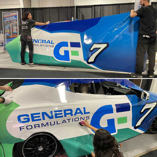 54'' x 50 Yard Roll - General Formulations 831 2 Mil Gloss Clear 8 Year Overlaminate w/ Permanent Adhesive AutoMark™