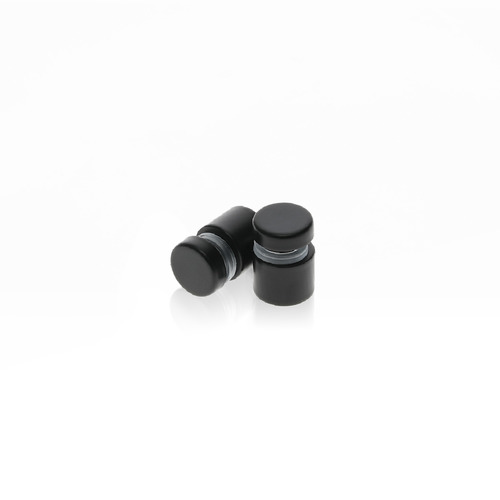 5/8'' Diameter X 1/2'' Barrel Length, Hollow Stainless Steel Matte Black Finish. Easy Fasten Standoff (For Inside Use Only) [Required Material Hole Size: 7/16'']