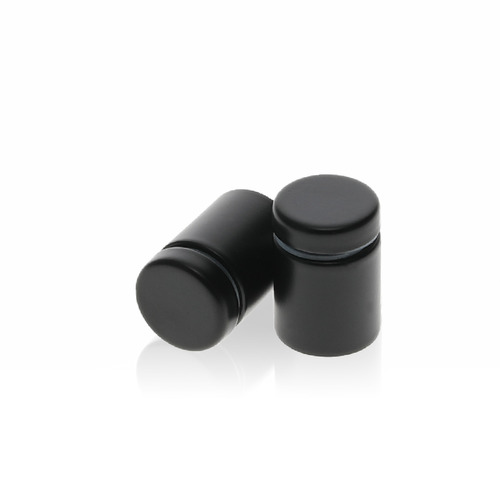 3/4'' Diameter X 3/4'' Barrel Length, Hollow Stainless Steel Matte Black Finish. Easy Fasten Standoff (For Inside Use Only) [Required Material Hole Size: 7/16'']