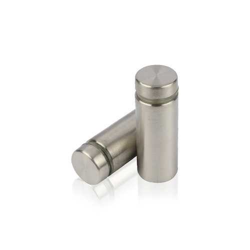 3/4'' Diameter X 1-3/4'' Barrel Length, Hollow Hollow Stainless Steel Brushed Finish. Easy Fasten Standoff (For Inside Use Only) [Required Material Hole Size: 7/16'']
