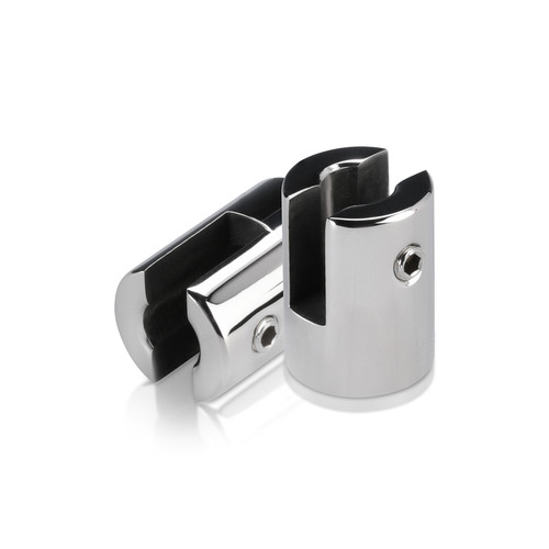 Stainless Steel Finish Projecting Gripper, Holds Up To 1/4'' Material
