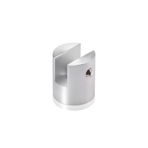 Aluminum Silver Anodized Finish Projecting Gripper, Holds Up To 3/8'' Material