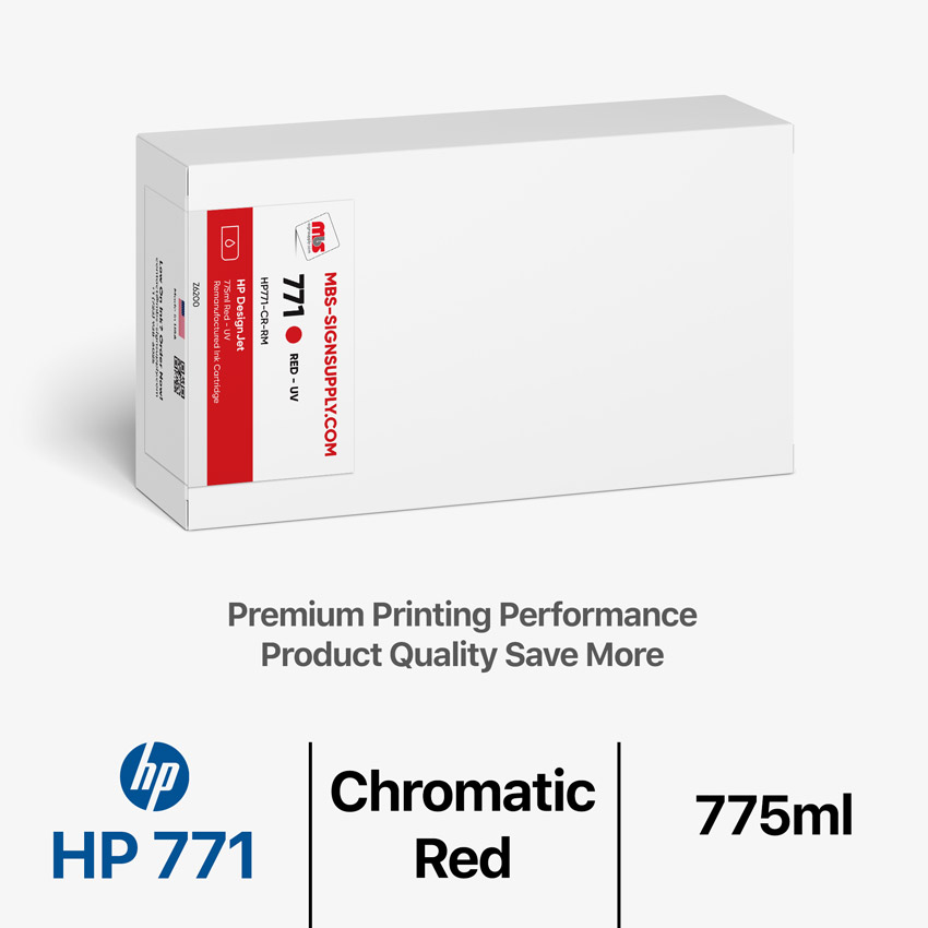 HP 771 775ml Remanufactured Chromatic Red Catridge for Designjet Z6200