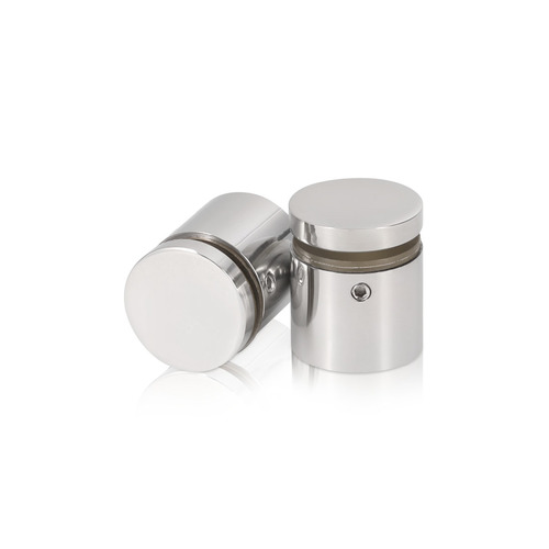 1'' Diameter X 3/4'' Barrel Length, (304) Stainless Steel Polished Finish. Easy Fasten Standoff (For Inside / Outside use) Tamper Proof Standoff [Required Material Hole Size: 7/16'']